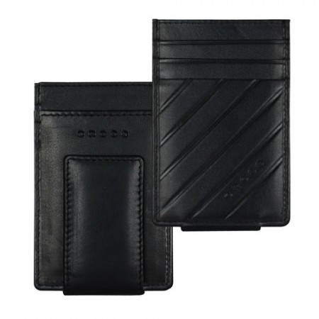 Cross Grabado Credit Card Money Clip