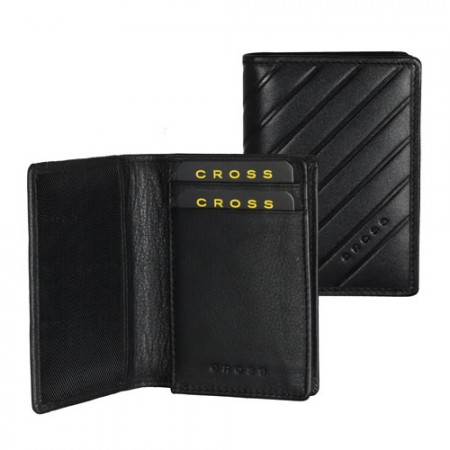 Cross Grabado Business Card Holder