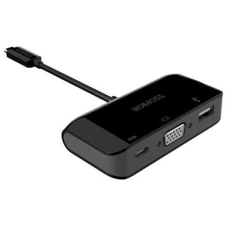 USB C 3.1 Multiport Adapter-CH05CVA-(BK)