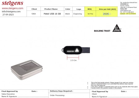 Metal USB 16 GB