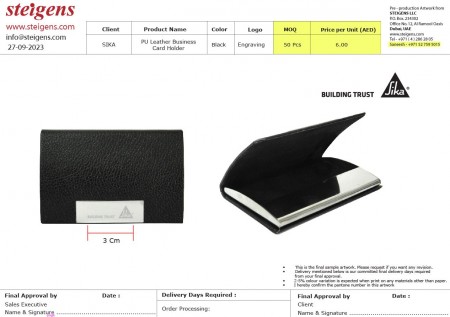 PU Leather Credit Card Holder
