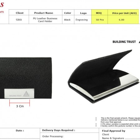PU Leather Credit Card Holder