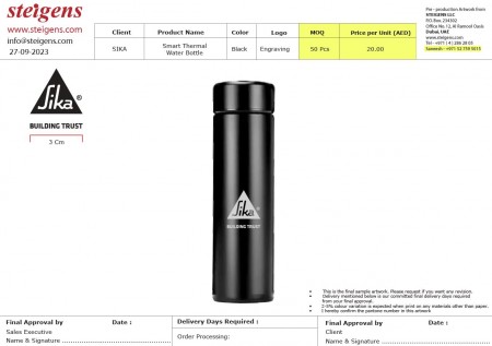 Smart Thermal Water Bottle