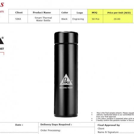 Smart Thermal Water Bottle